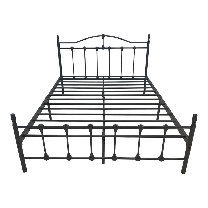 Κρεβάτι Wotso pakoworld μεταλλικό μαύρο 140x200εκ