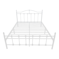 Κρεβάτι Wotso pakoworld μεταλλικό λευκο 140x200εκ