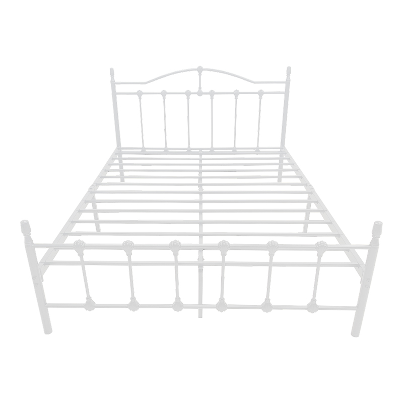 Κρεβάτι Wotso pakoworld μεταλλικό λευκό 150x200εκ