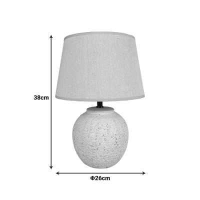 Επιτραπέζιο φωτιστικό Lurata Inart Ε27 κεραμικό σε μαύρο-μπεζ απόχρωση Φ26x38εκ Επιτραπέζιο φωτιστικό Lurata Inart Ε27 κεραμικό σε μαύρο-μπεζ απόχρωση Φ26x38εκ