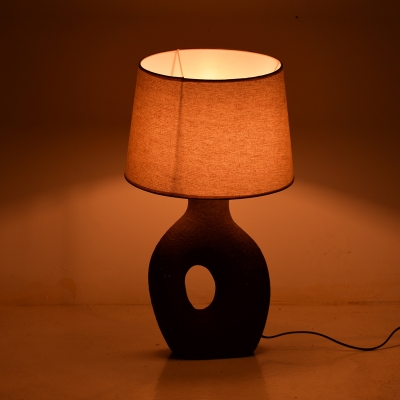 Επιτραπέζιο φωτιστικό Ovola Inart Ε27 κεραμικό σε γκρι antique-μπεζ απόχρωση Φ30x52εκ Επιτραπέζιο φωτιστικό Ovola Inart Ε27 κεραμικό σε γκρι antique-μπεζ απόχρωση Φ30x52εκ