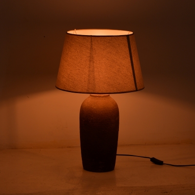 Επιτραπέζιο φωτιστικό Barout Inart Ε27 κεραμικό σε γκρι antique- μπεζ απόχρωση Φ40x62εκ Επιτραπέζιο φωτιστικό Barout Inart Ε27 κεραμικό σε γκρι antique- μπεζ απόχρωση Φ40x62εκ