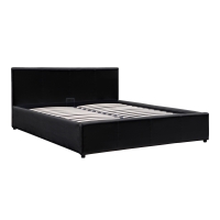 Κρεβάτι Dellia pakoworld με αποθηκευτικό χώρο pu μαύρο 150x200εκ Κρεβάτι Dellia pakoworld με αποθηκευτικό χώρο pu μαύρο 150x200εκ