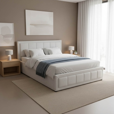 Κρεβάτι Huga pakoworld με αποθηκευτικό χώρο ύφασμα γκρι 160x200εκ Κρεβάτι Huga pakoworld με αποθηκευτικό χώρο ύφασμα γκρι 160x200εκ