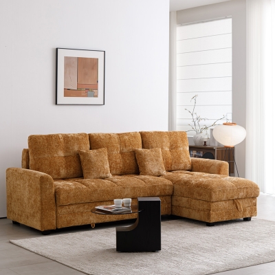 Γωνιακός αναστρέψιμος καναπές κρεβάτι Comfie pakoworld με αποθηκευτικό χώρο camel ύφασμα 260x156x98εκ Γωνιακός αναστρέψιμος καναπές κρεβάτι Comfie pakoworld με αποθηκευτικό χώρο camel ύφασμα 260x156x98εκ