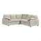 Γωνιακός καναπές κρεβάτι Lounivo pakoworld ύφασμα μπεζ 215x215x84εκ