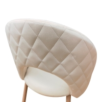 Καρέκλα Lovingo pakoworld βελούδο μπεζ με μεταλλικά πόδια σε φυσική απόχρωση 50x47x85.5εκ Καρέκλα Lovingo pakoworld βελούδο μπεζ με μεταλλικά πόδια σε φυσική απόχρωση 50x47x85.5εκ