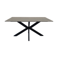 Τραπέζι Bethan pakoworld sonoma με γκρι mdf και μαύρο μέταλλο 160x80x75εκ Τραπέζι Bethan pakoworld sonoma με γκρι mdf και μαύρο μέταλλο 160x80x75εκ