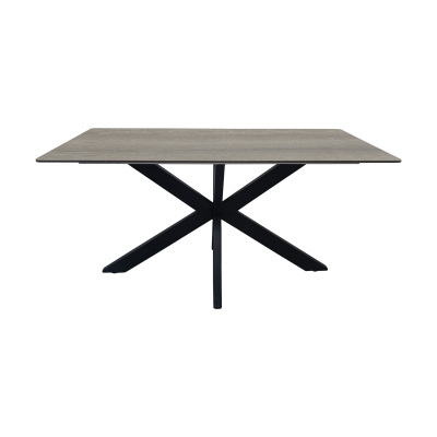 Τραπέζι Bethan pakoworld sonoma με γκρι mdf και μαύρο μέταλλο 160x80x75εκ Τραπέζι Bethan pakoworld sonoma με γκρι mdf και μαύρο μέταλλο 160x80x75εκ