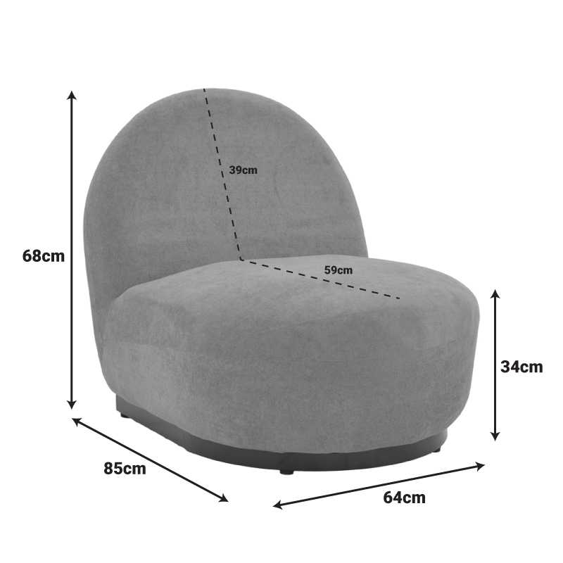 Πολυθρόνα περιστρεφόμενη Zenny pakoworld υφασμα terracotta 64x85x68εκ Πολυθρόνα περιστρεφόμενη Zenny pakoworld υφασμα terracotta 64x85x68εκ