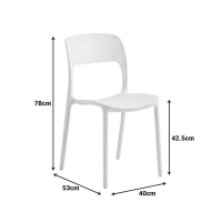 Καρέκλα στοιβαζόμενη Zanna pakoworld pp cappuccino 40x53x78εκ Καρέκλα στοιβαζόμενη Zanna pakoworld pp cappuccino 40x53x78εκ