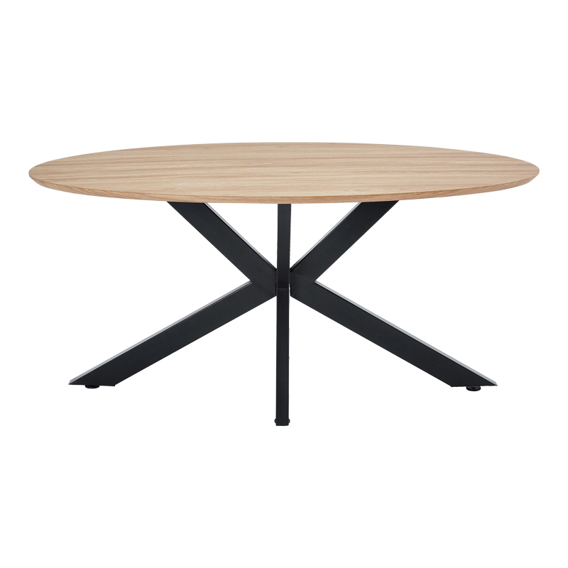 Τραπέζι Makrey pakoworld sonoma mdf- μαύρα μεταλλικά πόδια 160x90x75εκ Τραπέζι Makrey pakoworld sonoma mdf- μαύρα μεταλλικά πόδια 160x90x75εκ