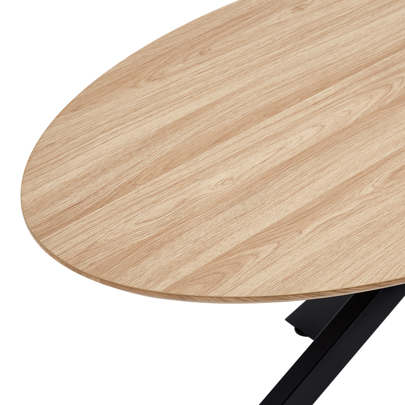Τραπέζι Makrey pakoworld sonoma mdf- μαύρα μεταλλικά πόδια 160x90x75εκ Τραπέζι Makrey pakoworld sonoma mdf- μαύρα μεταλλικά πόδια 160x90x75εκ