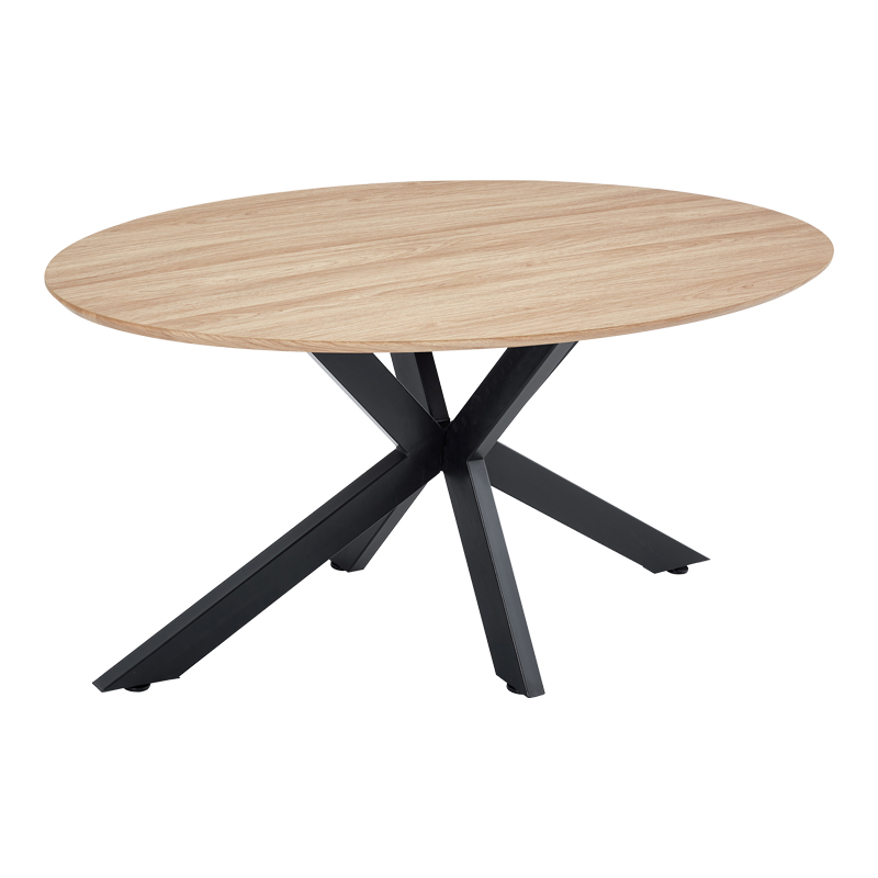 Τραπέζι Makrey pakoworld sonoma mdf- μαύρα μεταλλικά πόδια 160x90x75εκ Τραπέζι Makrey pakoworld sonoma mdf- μαύρα μεταλλικά πόδια 160x90x75εκ