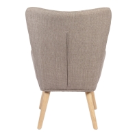 Πολυθρόνα-μπερζέρα Gerlina pakoworld γκρι-μπεζ ύφασμα με πόδι σε φυσική απόχρωση 71x64x94εκ Πολυθρόνα-μπερζέρα Gerlina pakoworld γκρι-μπεζ ύφασμα με πόδι σε φυσική απόχρωση 71x64x94εκ