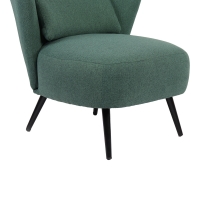 Πολυθρόνα Nagreta pakoworld πράσινο ύφασμα με μεταλλικό πόδι σε μαύρη απόχρωση 77x73x74εκ Πολυθρόνα Nagreta pakoworld πράσινο ύφασμα με μεταλλικό πόδι σε μαύρη απόχρωση 77x73x74εκ