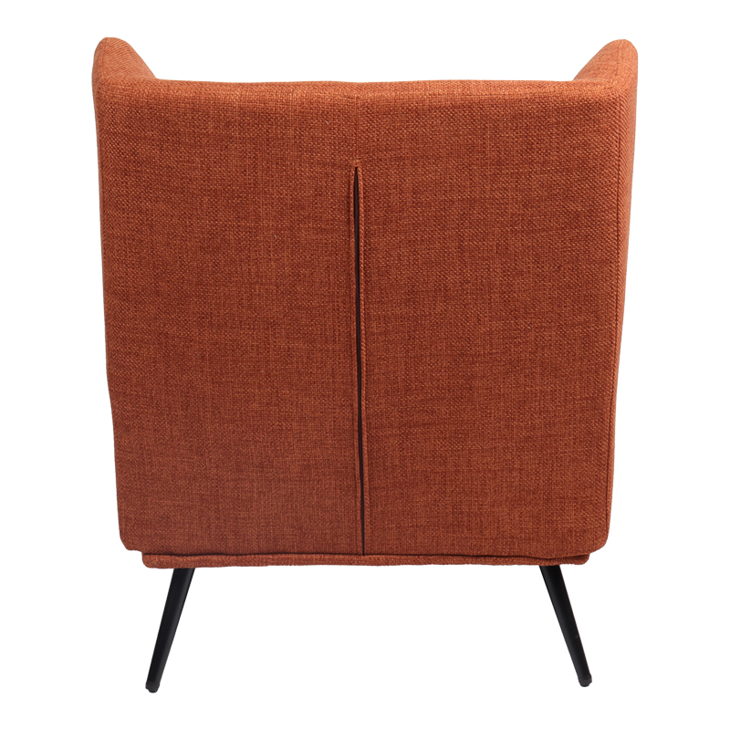 Πολυθρόνα Mareta pakoworld terracotta ύφασμα με πόδι σε μαύρη απόχρωση 83x80x99εκ Πολυθρόνα Mareta pakoworld terracotta ύφασμα με πόδι σε μαύρη απόχρωση 83x80x99εκ