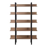 Βιβλιοθήκη Boderta pakoworld σε sonoma-μαύρη απόχρωση 120x30x190εκ Βιβλιοθήκη Boderta pakoworld σε sonoma-μαύρη απόχρωση 120x30x190εκ