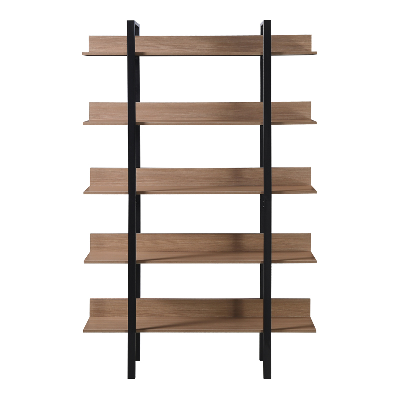 Βιβλιοθήκη Boderta pakoworld σε sonoma-μαύρη απόχρωση 120x30x190εκ Βιβλιοθήκη Boderta pakoworld σε sonoma-μαύρη απόχρωση 120x30x190εκ