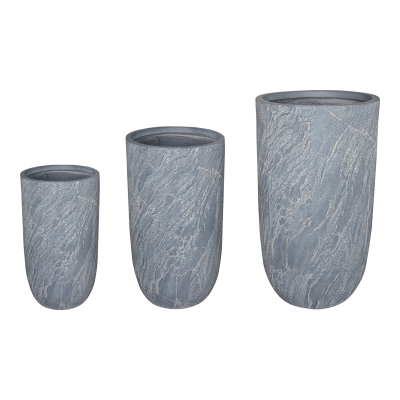 Κασπώ Anteria pakoworld σετ 3τεμ κεραμικό σε γκρι-μπεζ απόχρωση