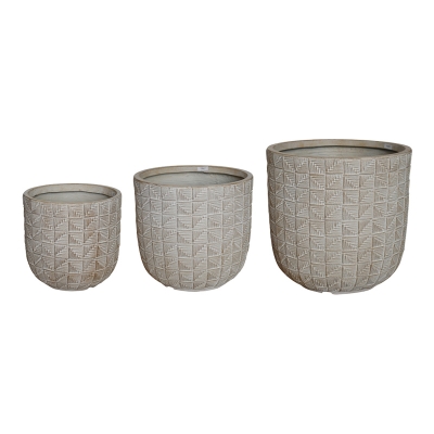 Κασπώ Kallena pakoworld σετ 3τεμ κεραμικό σε μπεζ απόχρωση