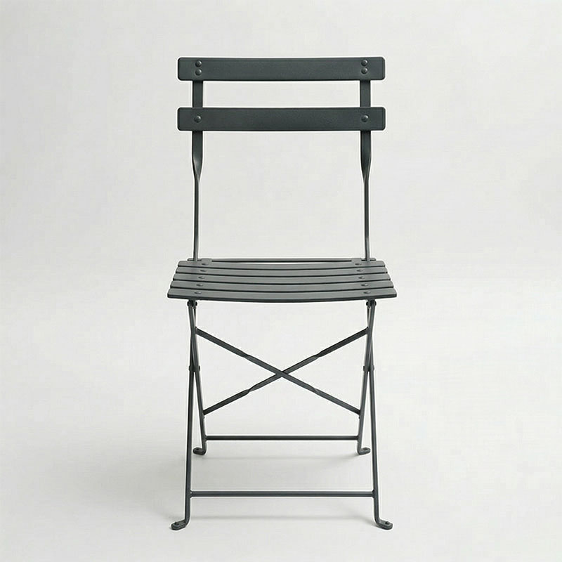 Καρέκλα Bistro pakoworld μεταλλική αναδιπλούμενη σε ανθρακί απόχρωση 42x46x82εκ Καρέκλα Bistro pakoworld μεταλλική αναδιπλούμενη σε ανθρακί απόχρωση 42x46x82εκ