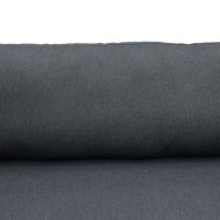 Καναπές διθέσιος Aurelio pakoworld μεταλλικός σε λευκή -μαξιλάρια σε ανθρακί απόχρωση 130x74x63εκ