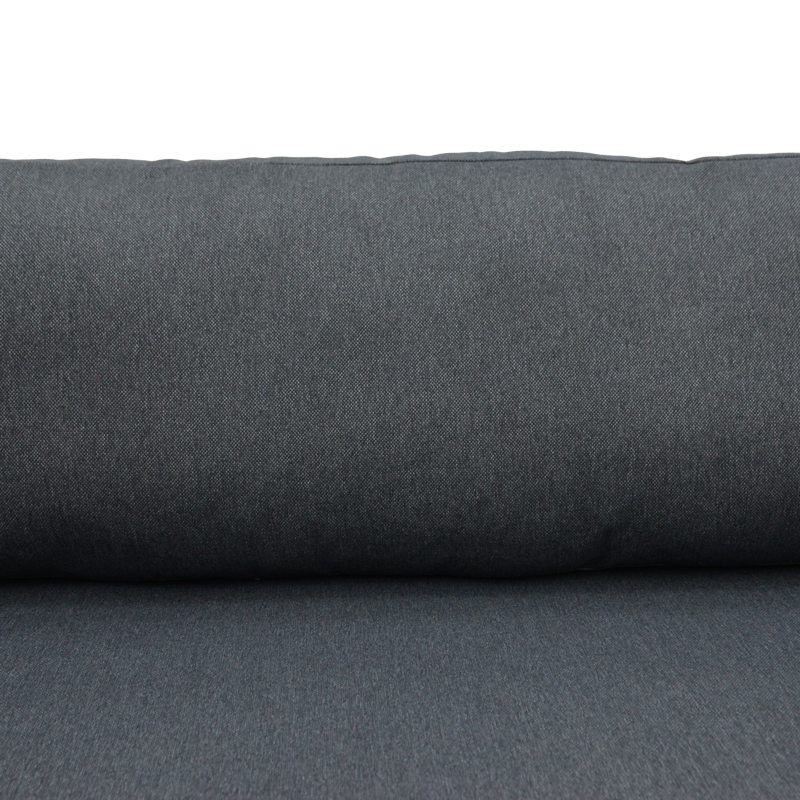 Καναπές τριθέσιος Aurelio pakoworld μεταλλικός σε λευκή -μαξιλάρια σε ανθρακί απόχρωση 192x74x63εκ