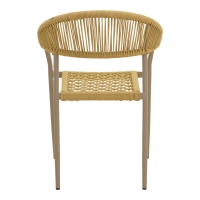 Πολυθρόνα Ammos pakoworld στοιβαζόμενη αλουμίνιο μόκα-pe σχοινί σε φυσική απόχρωση 56x61,5x82εκ Πολυθρόνα Ammos pakoworld στοιβαζόμενη αλουμίνιο μόκα-pe σχοινί σε φυσική απόχρωση 56x61,5x82εκ