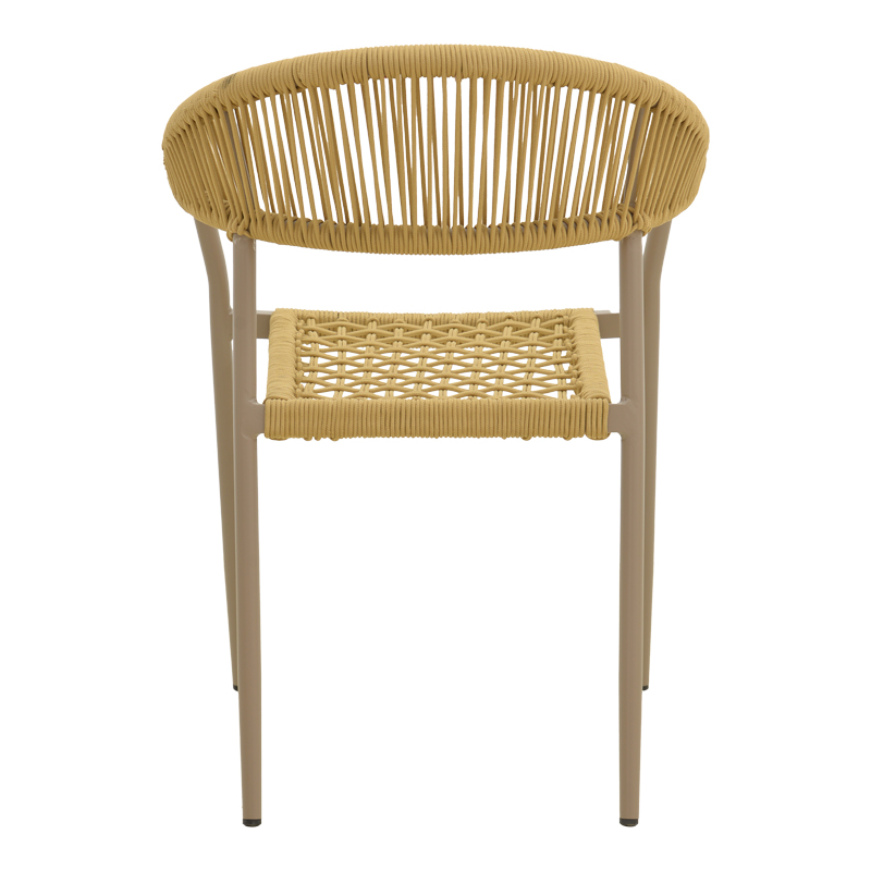 Πολυθρόνα Ammos pakoworld στοιβαζόμενη αλουμίνιο μόκα-pe σχοινί σε φυσική απόχρωση 56x61,5x82εκ Πολυθρόνα Ammos pakoworld στοιβαζόμενη αλουμίνιο μόκα-pe σχοινί σε φυσική απόχρωση 56x61,5x82εκ