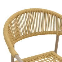 Πολυθρόνα Ammos pakoworld στοιβαζόμενη αλουμίνιο μόκα-pe σχοινί σε φυσική απόχρωση 56x61,5x82εκ Πολυθρόνα Ammos pakoworld στοιβαζόμενη αλουμίνιο μόκα-pe σχοινί σε φυσική απόχρωση 56x61,5x82εκ