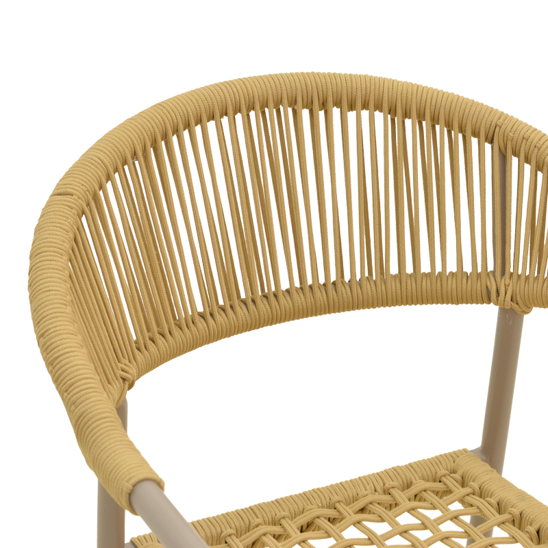 Πολυθρόνα Ammos pakoworld στοιβαζόμενη αλουμίνιο μόκα-pe σχοινί σε φυσική απόχρωση 56x61,5x82εκ Πολυθρόνα Ammos pakoworld στοιβαζόμενη αλουμίνιο μόκα-pe σχοινί σε φυσική απόχρωση 56x61,5x82εκ