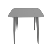Τραπέζι Vista pakoworld αλουμίνιο σε ανθρακί απόχρωση 80x80x72εκ