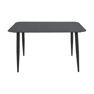 Τραπέζι Vista pakoworld αλουμίνιο σε μαύρη απόχρωση 120x70x72εκ