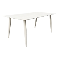 Τραπέζι Vista pakoworld αλουμίνιο σε λευκη απόχρωση 150x80x72εκ