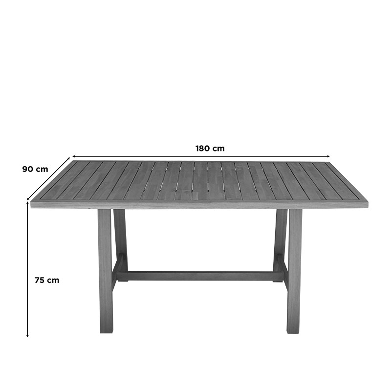 Τραπέζι Malibu pakoworld μασίφ ξύλο ακακίας σε φυσική απόχρωση 180x90x75εκ Τραπέζι Malibu pakoworld μασίφ ξύλο ακακίας σε φυσική απόχρωση 180x90x75εκ