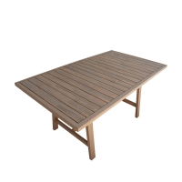 Τραπέζι Malibu pakoworld μασίφ ξύλο ακακίας σε φυσική απόχρωση 160x90x75εκ