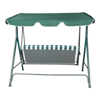 Κούνια κήπου Globo pakoworld μέταλλο πράσινο-ύφασμα σε λευκή-πράσινη απόχρωση 170x110x153εκ Κούνια κήπου Globo pakoworld μέταλλο πράσινο-ύφασμα σε λευκή-πράσινη απόχρωση 170x110x153εκ