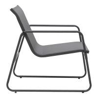 Σαλόνι εξωτερικού χώρου Veranda textilene-μέταλλο σε ανθρακί απόχρωση