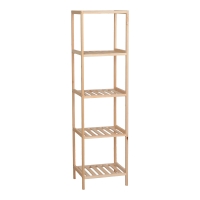 Ραφιέρα δαπέδου Zendia pakoworld ξύλο ελάτου σε φυσική απόχρωση 35x30x130εκ