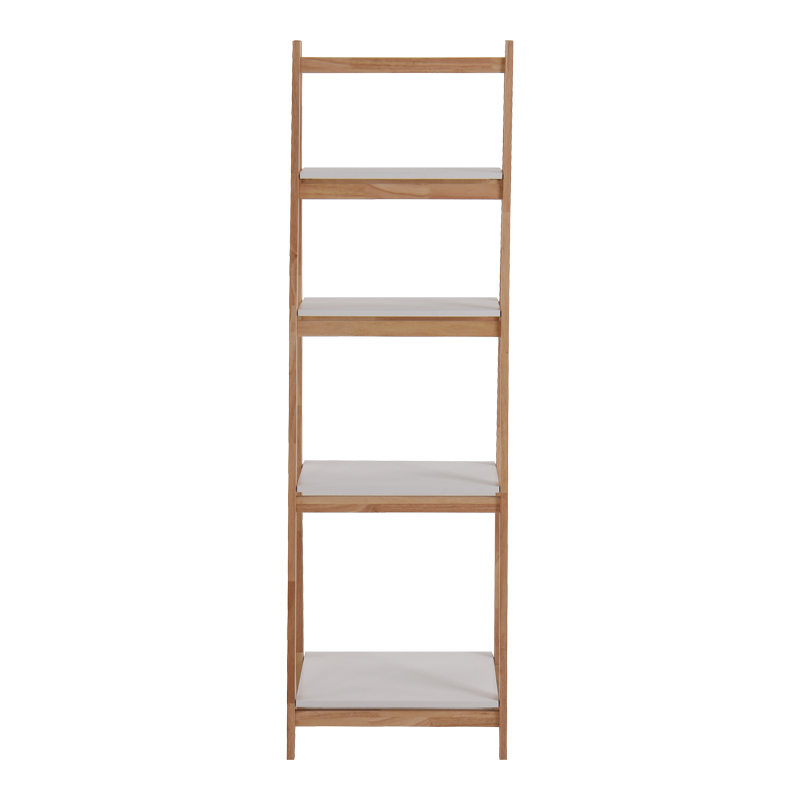 Ραφιέρα δαπέδου Benwen pakoworld πτυσσόμενη rubberwood-mdf σε λευκή-φυσική απόχρωση 42x34.5x140εκ Ραφιέρα δαπέδου Benwen pakoworld πτυσσόμενη rubberwood-mdf σε λευκή-φυσική απόχρωση 42x34.5x140εκ