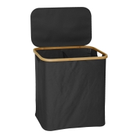 Καλάθι απλύτων Lodge pakoworld μπαμπού-ύφασμα σε γκρι απόχρωση 54x33x60εκ Καλάθι απλύτων Lodge pakoworld μπαμπού-ύφασμα σε γκρι απόχρωση 54x33x60εκ