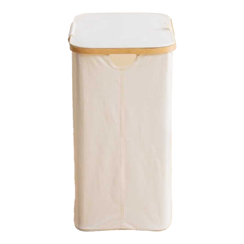 Καλάθι απλύτων Lodge pakoworld μπαμπού-ύφασμα σε μπεζ απόχρωση 54x33x60εκ Καλάθι απλύτων Lodge pakoworld μπαμπού-ύφασμα σε μπεζ απόχρωση 54x33x60εκ