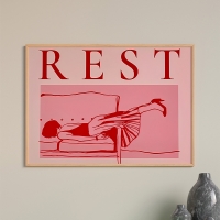 Πίνακας Restika pakoworld με ψηφιακή εκτύπωση και πλαίσιο 48x1.5x33εκ