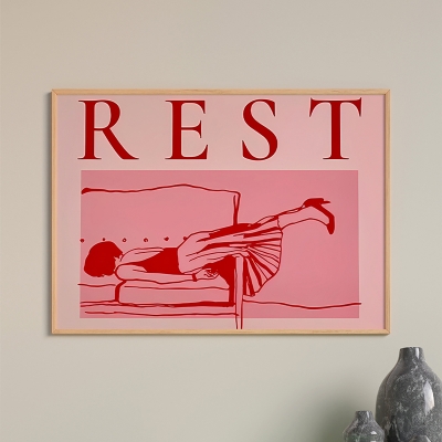 Πίνακας Restika pakoworld με ψηφιακή εκτύπωση και πλαίσιο 48x1.5x33εκ