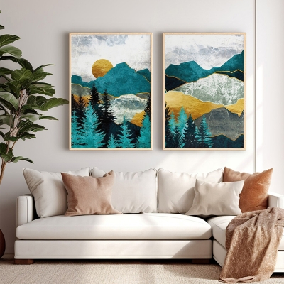 Πίνακας Lovas pakoworld δίπτυχος με ψηφιακή εκτύπωση και πλαίσιο 33x1.5x48εκ