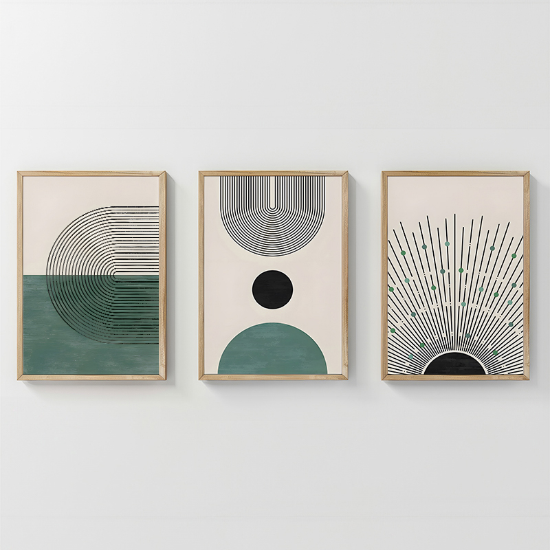 Πίνακας Kertia pakoworld τρίπτυχος με ψηφιακή εκτύπωση και πλαίσιο 33x1.5x48εκ Πίνακας Kertia pakoworld τρίπτυχος με ψηφιακή εκτύπωση και πλαίσιο 33x1.5x48εκ