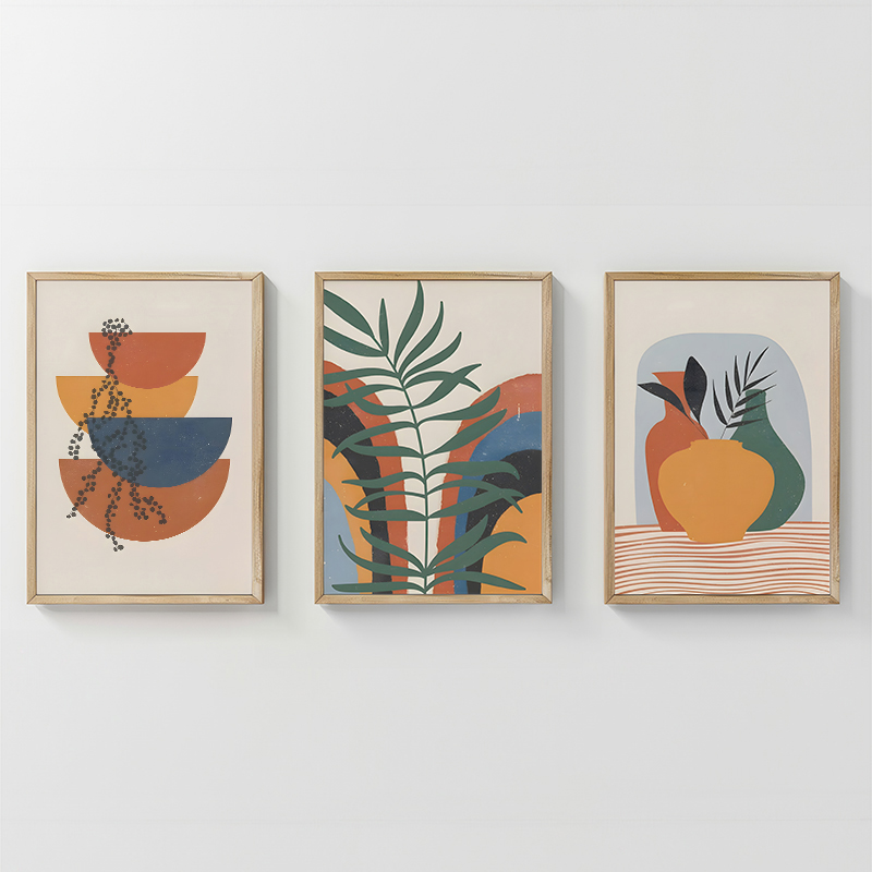 Πίνακας Alenza pakoworld τρίπτυχος με ψηφιακή εκτύπωση και πλαίσιο 33x1.5x48εκ Πίνακας Alenza pakoworld τρίπτυχος με ψηφιακή εκτύπωση και πλαίσιο 33x1.5x48εκ