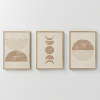 Πίνακας Kriky pakoworld τρίπτυχος με ψηφιακή εκτύπωση και πλαίσιο 33x1.5x48εκ Πίνακας Kriky pakoworld τρίπτυχος με ψηφιακή εκτύπωση και πλαίσιο 33x1.5x48εκ