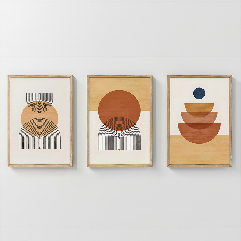 Πίνακας Mireta pakoworld τρίπτυχος με ψηφιακή εκτύπωση και πλαίσιο 33x1.5x48εκ Πίνακας Mireta pakoworld τρίπτυχος με ψηφιακή εκτύπωση και πλαίσιο 33x1.5x48εκ